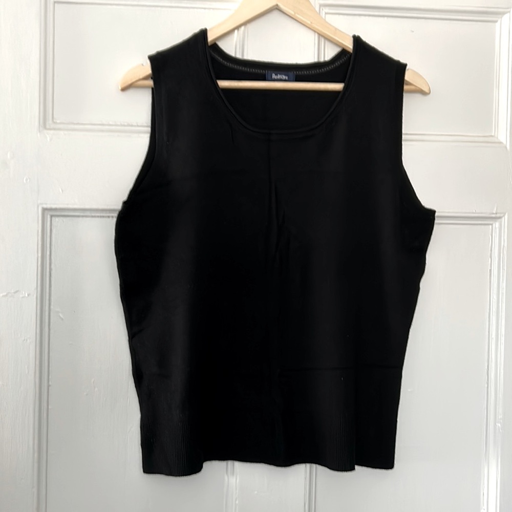 Reitmans, black, sleeveless, stretch, knit, top size extra large